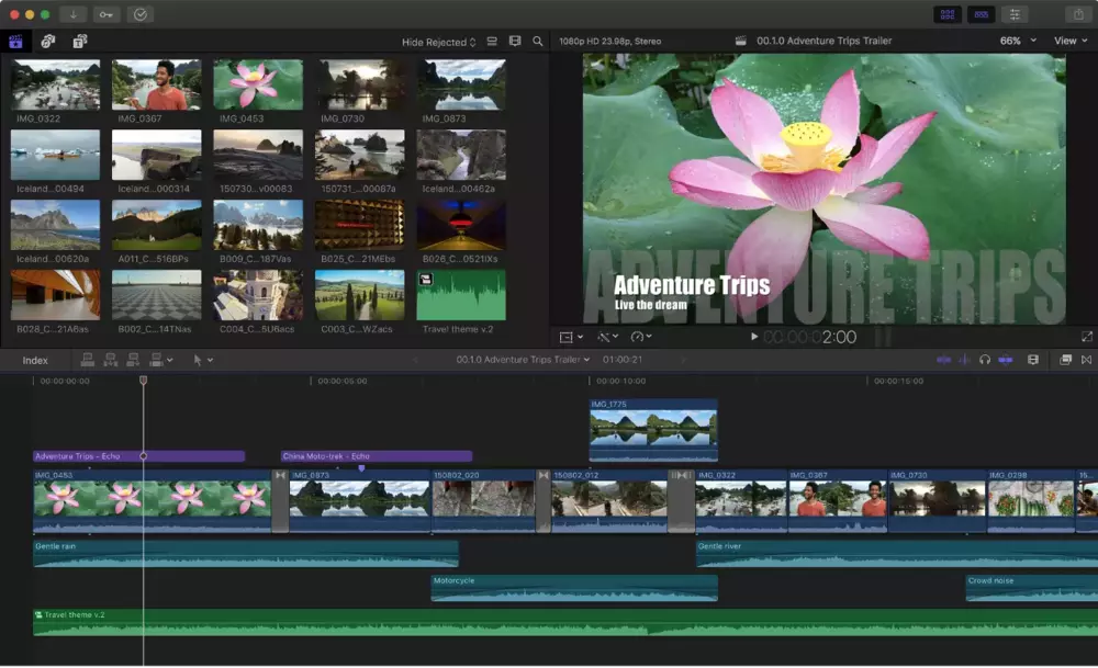 Captura de Final Cut Pro